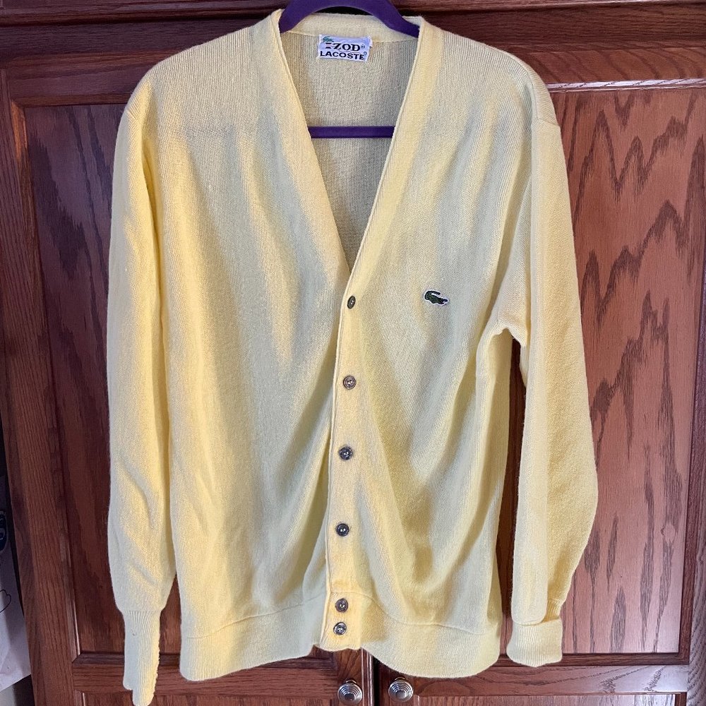 Vintage Men's Lacoste Cardigan - L